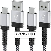 Usb C Cable,HopePow 2pcs 10ft Usb A to Usb C Cable 3A Nylon Braided Super Long Type C Charger Fast USb Charging Cable 10 Feet Usb C for Samsung High Speed Android Phone Charger Cord Type C