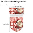 thumbnail image 5 of ZIATUBLE Christmas Santa Claus Toilet Lid Cover Elongated Toilet Seat and Tank Lid Cover Set of 2 Toilet Tank Lid Covers Stylish Toilet Lid Cover Set Indoor Xmas Decor, 5 of 7