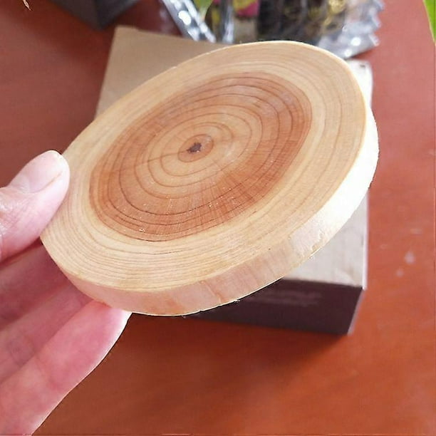 6pcs Round Wood Slices: Natural Wooden Coasters For Diy Painting - Handmade Coasters Rustic Crafts - Unfinished Wood Circles For Art Projects