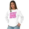 thumbnail image 5 of Breast Cancer Detect & Protect Women's Long Sleeve T Shirt Brisco Brands S, 5 of 6