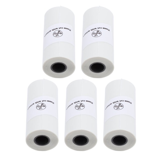 Thermal Paper, Thermal Printing Paper 5 Roll Water Proof Wear Resist for Diary Make Lists Take Notes