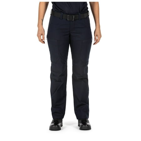 UPC: 0888579344493 | 5.11 Work Gear Women s Apex Cargo Work Pants Flex-Tac Stretch Fabric Gusseted Teflon Finish Dark Navy 2 Regular Style 64446