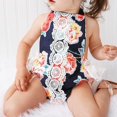 thumbnail image 2 of Floral de Cordón Bebés Niños de Flor Lindo Ropa Navidad Cumpleaños perfke Mono de las muchachas de los cabritos, 2 of 9