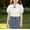 White, variant on Girls White Peter Pan Collar Blouse Cotton Short Puff Sleeve Button Down Top,Size 3 T