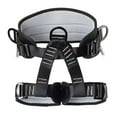 thumbnail image 2 of Professional Safety Belt Harness Aerial Work Safety Harness Lanyard on Back Half Seat High-Altitude Rock Black White, 2 of 5
