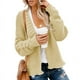 thumbnail image 4 of Cárdigan de punto de otoño e invierno europeo y americano para mujer, cárdigan holgado informal de color sólido de longitud media para mujer, 4 of 6