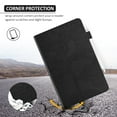 thumbnail image 6 of TECH CIRCLE for iPad Air 13 Inch Case 2024, iPad Pro 12.9 Case with Pencil Holder,Embossed Tree PU Leather Stand Smart Folio Case Auto Sleep Wake Elastic Strap Protective Case,Black, 6 of 7
