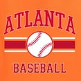 thumbnail image 6 of Wild Bobby City of Atlanta Baseball Fantasy Fan Sports Men's T-Shirt, Orange, Small, 6 of 6