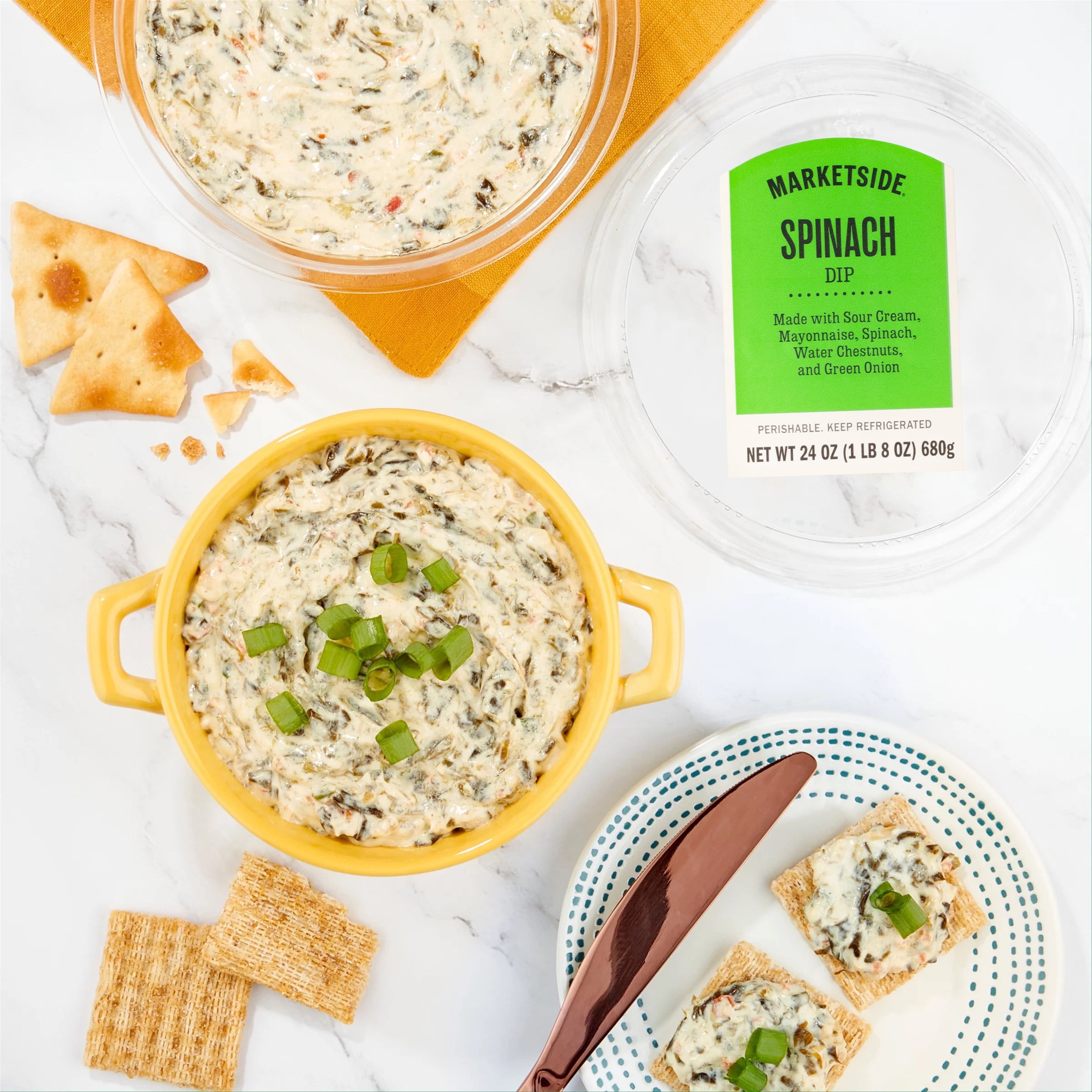 Marketside Spinach Dip, 24 oz, 1 Count (Refrigerated)