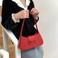 thumbnail image 5 of Yucurem Sweet Bow Shoulder Bag Y2k Purse Fashion Handbag Trendy Underarm Bag (Red) Fashion shoulder bag (Red), 5 of 10