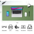 thumbnail image 2 of Aothia Leather Desk Pad Protector ,Mouse Pad,Office Desk Mat, Non-Slip PU Leather Desk Blotter,Laptop Desk Pad,Waterproof Desk Writing Pad for Office and Home  (36" x 17", Olive Green), 2 of 7
