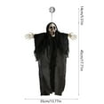 thumbnail image 3 of Halloween Decorations Outdoor, Life Size Poseable Skull with Suction Cups, Bendable Arms for Hanging, Reusable Lightweight Prop for Windows, Tree, Yard Party Decor, 3 of 6