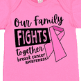 thumbnail image 4 of Inktastic Our Family Fights Together Breast Cancer Awareness Boys or Girls Baby Bodysuit, 4 of 5