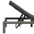 thumbnail image 5 of vidaXL Sun Lounger with Cushion Poly Rattan Anthracite, 5 of 5
