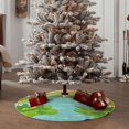 thumbnail image 4 of Sikiie Two Frogs Are Sitting On Water Lilies Christmas Tree Skirt, Christmas Tree Decorations, Christmas Decor, Tree Mat Decoration(30-48IN)-30", 4 of 6