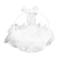 thumbnail image 4 of Cesta De Flores De Boda, Cesta De Flores Para Niña, Portátil, Duradero, Encaje Premium Para Ceremonia, Fiesta, Boda ANGGREK Wedding Basket, 4 of 8