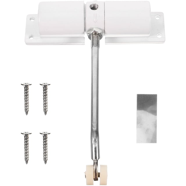 Miangastore Chemin de Lumière Domestique à Ressort Fermeture Automatique de Porte à Ressort (Blanc)