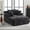 Black, variant on AVENIX 66" Boneless Cloud Sofa No-Assembly Deep Seat Couch with Chaise for Living Room, Oversized Indoor Sleeper Lounge Sofa Bed, Corduroy Black