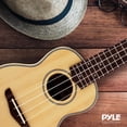 thumbnail image 5 of Pyle Solid Wood Spruce Soprano Ukulele W/ Spruce Face, Mahogany Neck, Walnut Fingerboard & Bridge, 5 of 7