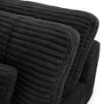 thumbnail image 5 of OTONIPU 105 Inch Modular Cloud Sofa with Ottoman, Faux Rabbit Fur Velvet, All-Foam DIY Sectional Couch, Black, 5 of 6