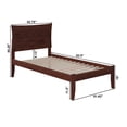 thumbnail image 6 of Metro Twin XL Platform Bed with Open Foot Board in Walnut, 6 of 7