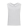 thumbnail image 4 of FDGIU Women's 2025 Summer Linen Shirts - Sleeveless Button Down Blouse, V-Neck Linen Tank Tops for Work/Casual, 4 of 5