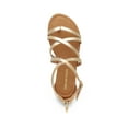 thumbnail image 3 of DREAM PAIRS Women's Dressy Gladiator Summer Cross Strappy Sandals Comfort Flat Casual Beach Fisherman Thong Sandals, 3 of 6