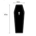 thumbnail image 3 of Lilgiuy Coffin Bath Mat Halloween Rug, Black Gothic Home Decor, Coffin Bath Mat, Goth Decor for Bathroom Bedroom Kitchen Room, Coffins Halloween Door Mat, Horror Spooky Gift Rugs Decor, 16"x47", 3 of 5