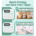 thumbnail image 3 of Vixic Label Maker, D210S Label Maker Machine with 4 Laminated Tapes, 12mm Labeler Labelmaker with QWERTY Keyboard & Waterproof-Labels, Print Differen, 3 of 9