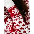 thumbnail image 5 of Womens Christmas Ugly Sweater Snowflake Elk Long Sleeve Knitted Pullover Sweater, 5 of 6