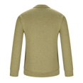 thumbnail image 3 of JUNWELL Mens Sweaters with Zipper Wool Sweater Stand Up Collar Solid Long Sleeved Knitted Pullovers, 3 of 7