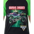 thumbnail image 2 of Monster Jam Boys' Grave Digger Monster Truck Shirt And Shorts Pajama Set, 2 of 7