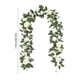 thumbnail image 3 of Decoración del hogar, decoración de habitaciones, decoración de paredes, arco de ratán con hojas de rosas artificiales, dintel de flores de bienvenida de ratán artificial, arreglo de boda para exterio, 3 of 6