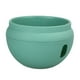thumbnail image 2 of Cesta colgante de maceta de ratán - tamaño pequeño de 7 pulgadas con diseño de barrera de agua, previene la podredumbre de raíces en suculentas y plantas de interior - azul claro, rosa, verde menta, 2 of 6