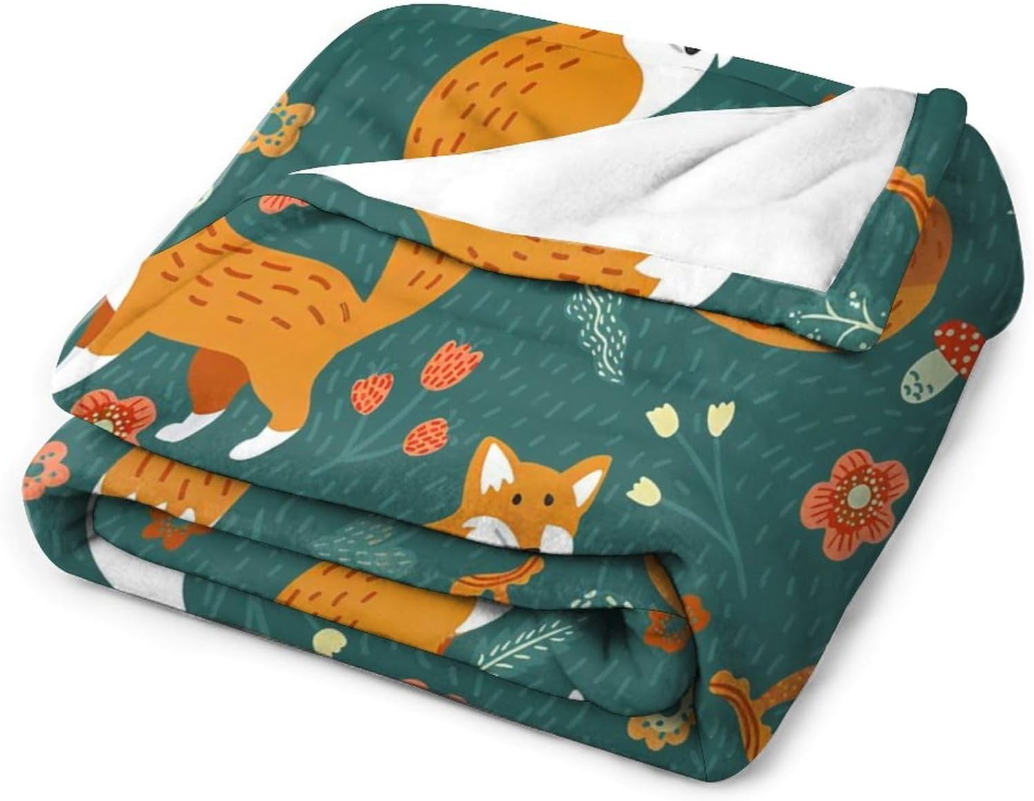 Fox Blanket Fox Gifts for Girls Women Foxes Throw Blanket for Kids Adults Soft Warm Cozy Fleece Blanket for Couch Sofa \u200bBed 60"x80"