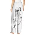 thumbnail image 3 of Daiia Cute Ghost Simple Drawing Women's Sleep Pant with Pockets and Drawstring,Pajama Pants-Medium, 3 of 9