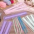 thumbnail image 3 of 9Pcs Embroidery Thread Organizer Cards 3 Colors Plastic Floss Bobbin 37 Positions Stitch Per Bobbin, 3 of 7