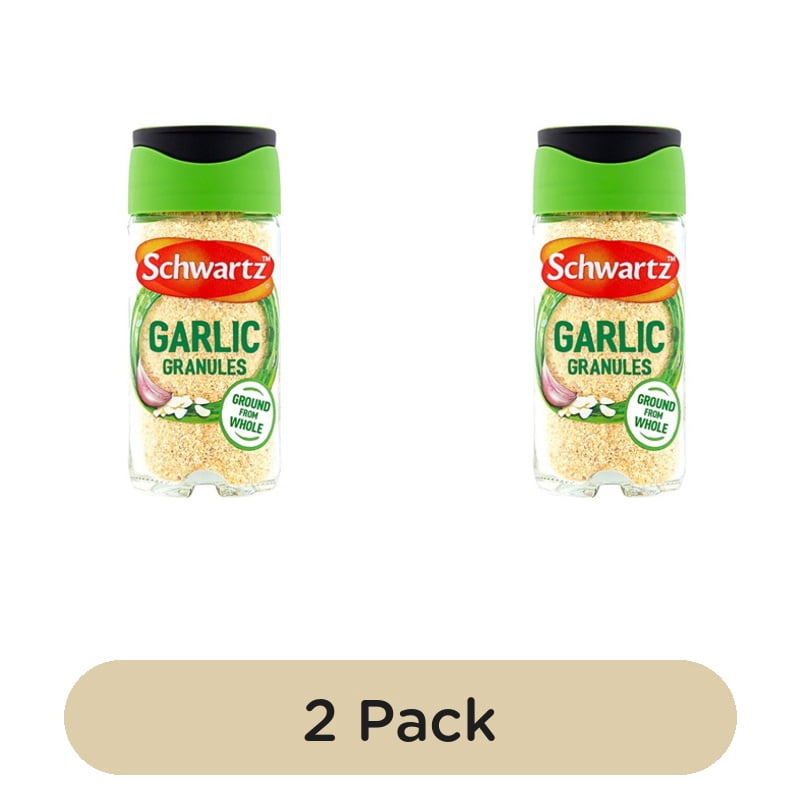 Schwartz Garlic Granules Jar 50g, British Import (Pack of 2)