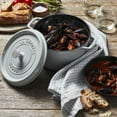 thumbnail image 6 of Staub Cast Iron 7-qt Round Cocotte - White Truffle, 6 of 12
