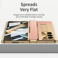 thumbnail image 4 of Allytech Galaxy Z Fold6 Case with Screen Protector, Kickstand Rugged Protective Shockproof Anti-Scratch Hinge Protection Phone Case for Samsung Galaxy Z Fold 6 - Pink+Gold, 4 of 9
