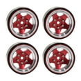 thumbnail image 3 of Kokiya 4 Pieces 1.3 Inches Beadlock Wheel Rim for FMS Ascent-18 1: 18 RC Car Sturdy Red, 3 of 9
