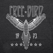 KimSoong Woman Vintage Rock Band T-Shirt Retro Bird Shirt Eagle Graphic Tees Retro Music Shirt Casual Short Sleeve Tops,Gray
