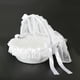 thumbnail image 5 of 2 Piezas De es Canasta Adornada Con Tul De Encaje es Rhinestone coración Blanca Colco Cesta de la niña de la flor de la boda, 5 of 8
