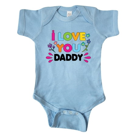 

Inktastic I Love You Daddy with Flowers Gift Baby Girl Bodysuit