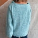 thumbnail image 3 of Ailaofu Womens Wool Blend Embroidery Floral Oversized Fit Sweater Trendy 2025, 3 of 6