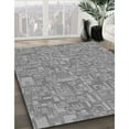 thumbnail image 3 of Ahgly Company Machine Washable Indoor Rectangle Transitional Sonic Silver Gray Area Rugs, 3' x 5', 3 of 7