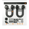 thumbnail image 1 of INTBUYING 4 Ft Mini Sliding Double Barn Cabinet Door Hardware Roller Track Kit Closet, 1 of 7