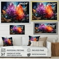 thumbnail image 4 of Designart "Harmonic Multicolor Quartz I" Spiritual Stone Floater Framed Canvas Prints, 4 of 5