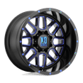 thumbnail image 2 of 20x9 XD XD820 GRENADE Satin Black Milled With Blue Clear Coat Wheel 6x135 (18mm), 2 of 2