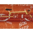 thumbnail image 5 of oneOone Velvet Orange Fabric Bicycle Sewing Material Print Fabric By The Yard 58 Inch Wide, 5 of 7